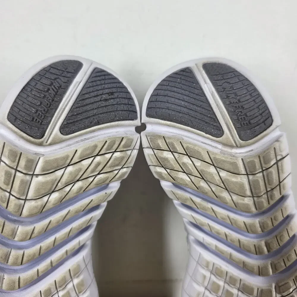 Nike Free Rn 5.0 Pure Platinum Womens Gray Silver White Size 10 Running Shoes